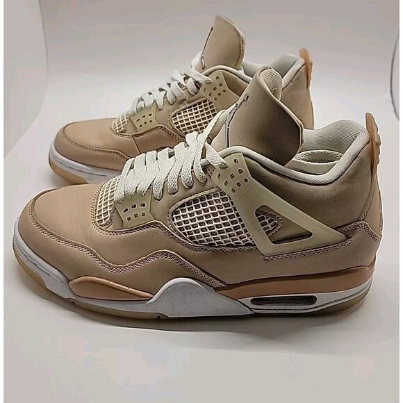 NIKE AIR JORDAN 4 Retro Shimmer Women's US Size 9.5 /‎ DJ0675-200 - Picture 4 of 15